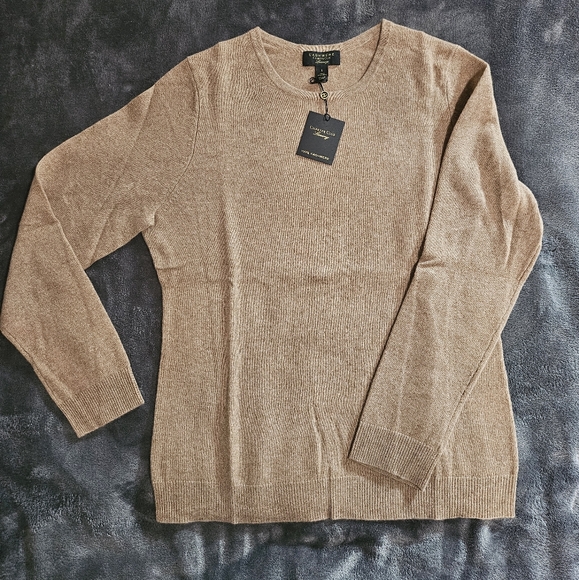 Cashmere sweater, heather camel size L - Picture 2 of 3